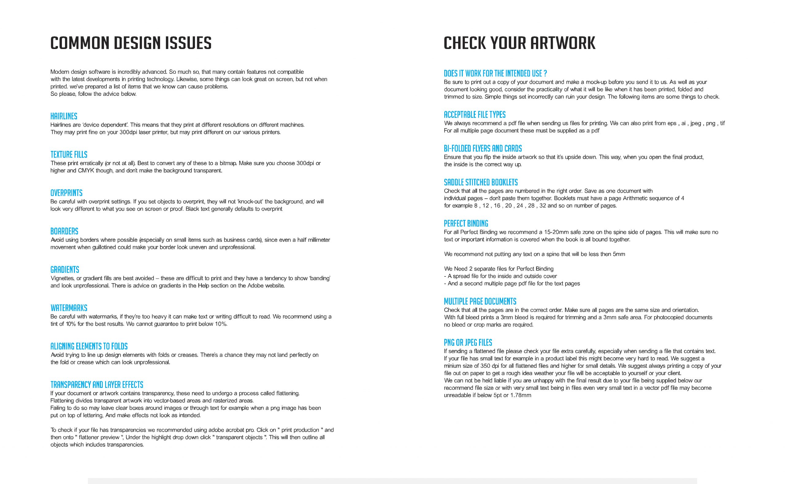 File requirements print direct